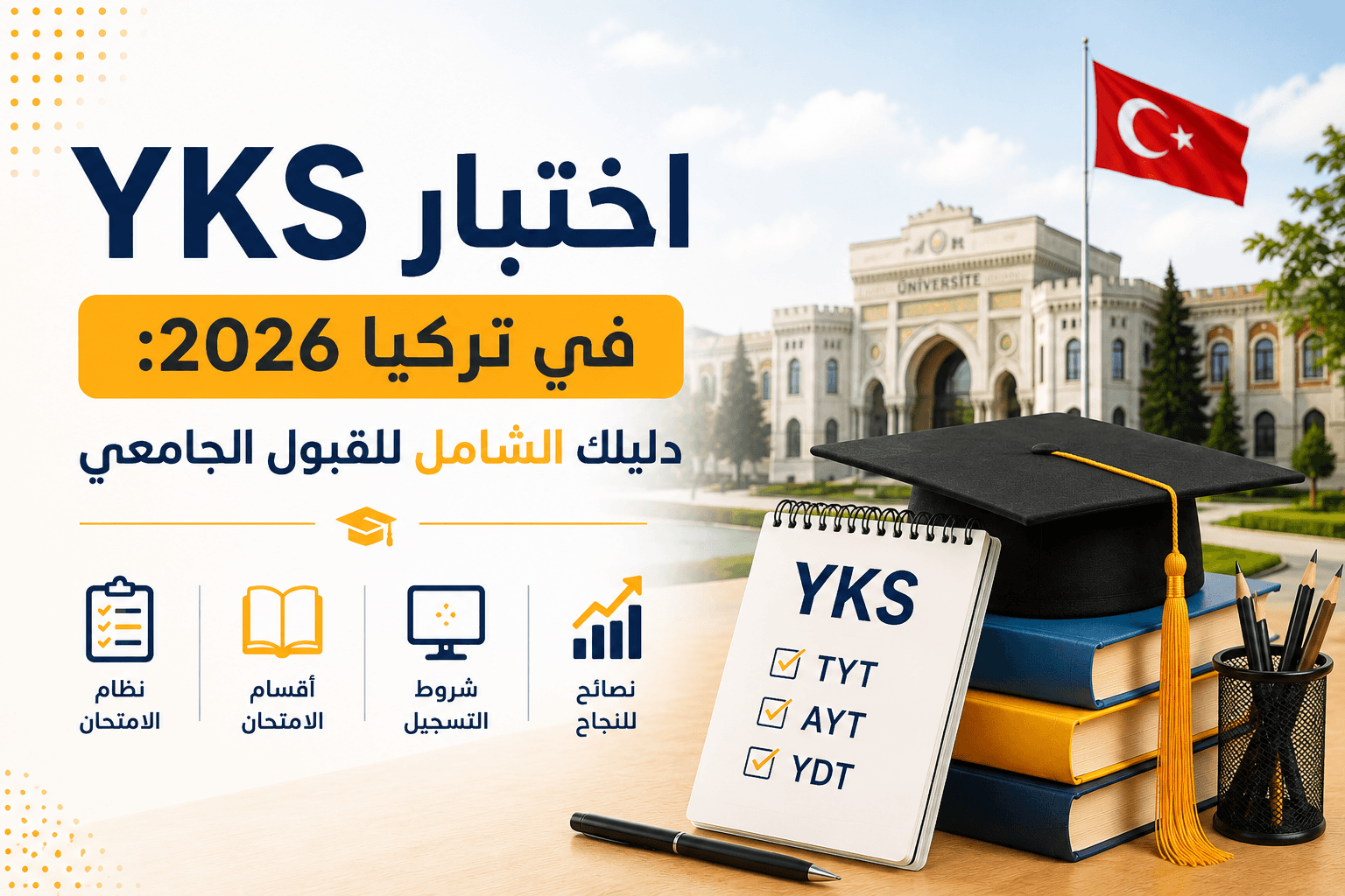 اختبار YKS في تركيا 2026: دليلك الشامل للقبول الجامعي
